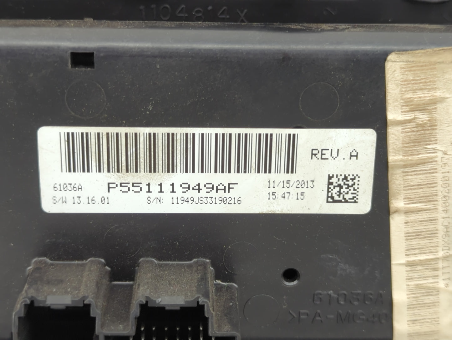 2010-2014 Dodge Avenger Climate Control Module Temperature AC/Heater Replacement P/N:P55111949AF Fits OEM Used Auto Parts - 