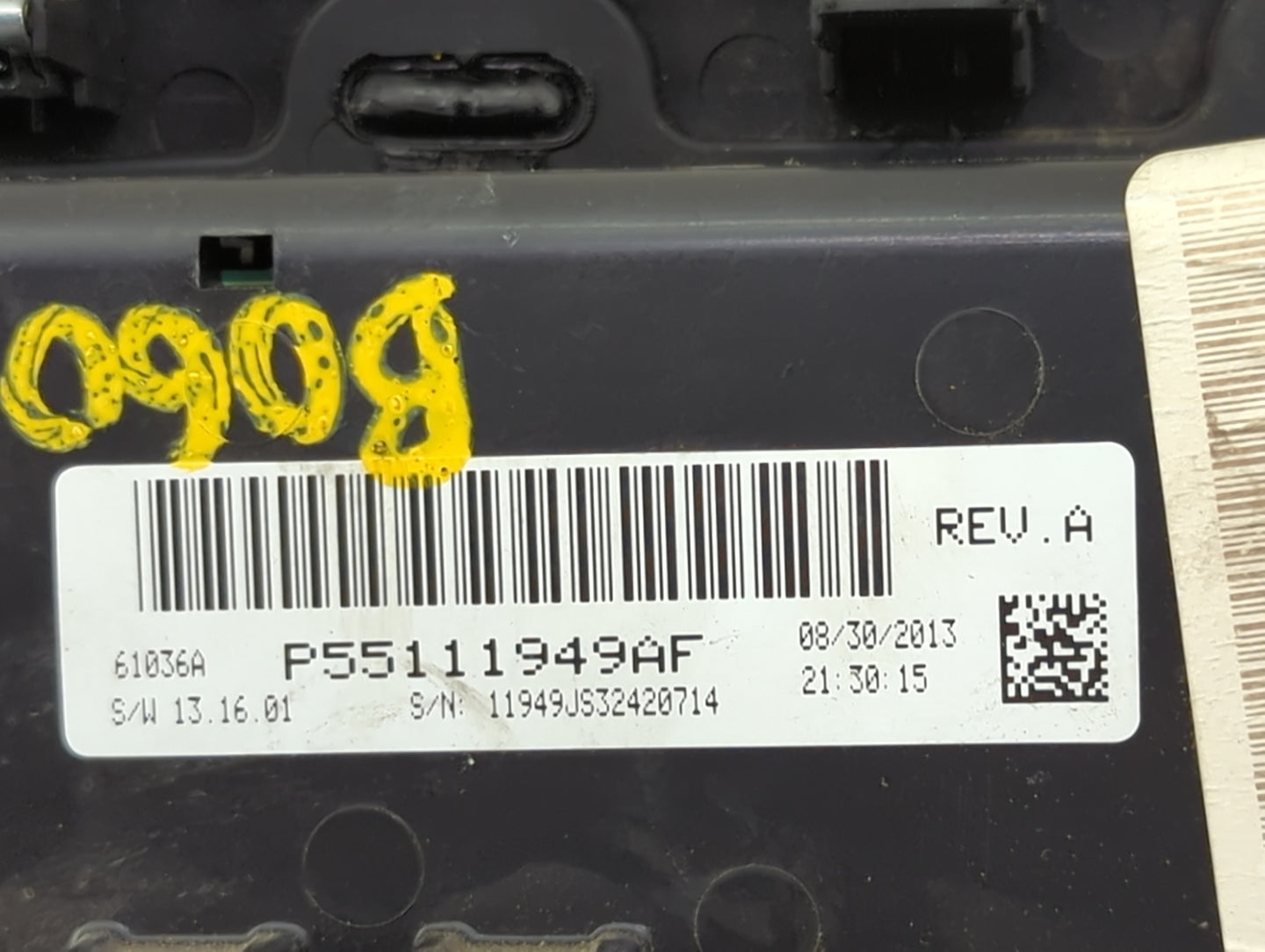 2010-2014 Dodge Avenger Climate Control Module Temperature AC/Heater Replacement P/N:P55111949AF Fits OEM Used Auto Parts - 