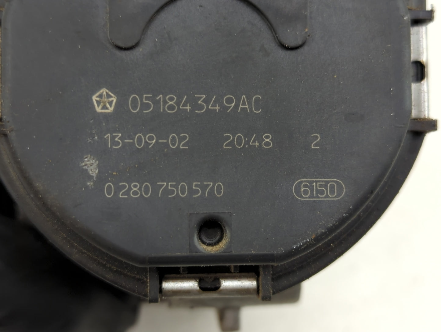 2011-2014 Dodge Avenger Throttle Body P/N:0 280 750 570 05184349AC Fits OEM Used Auto Parts - Oemusedautoparts1.com