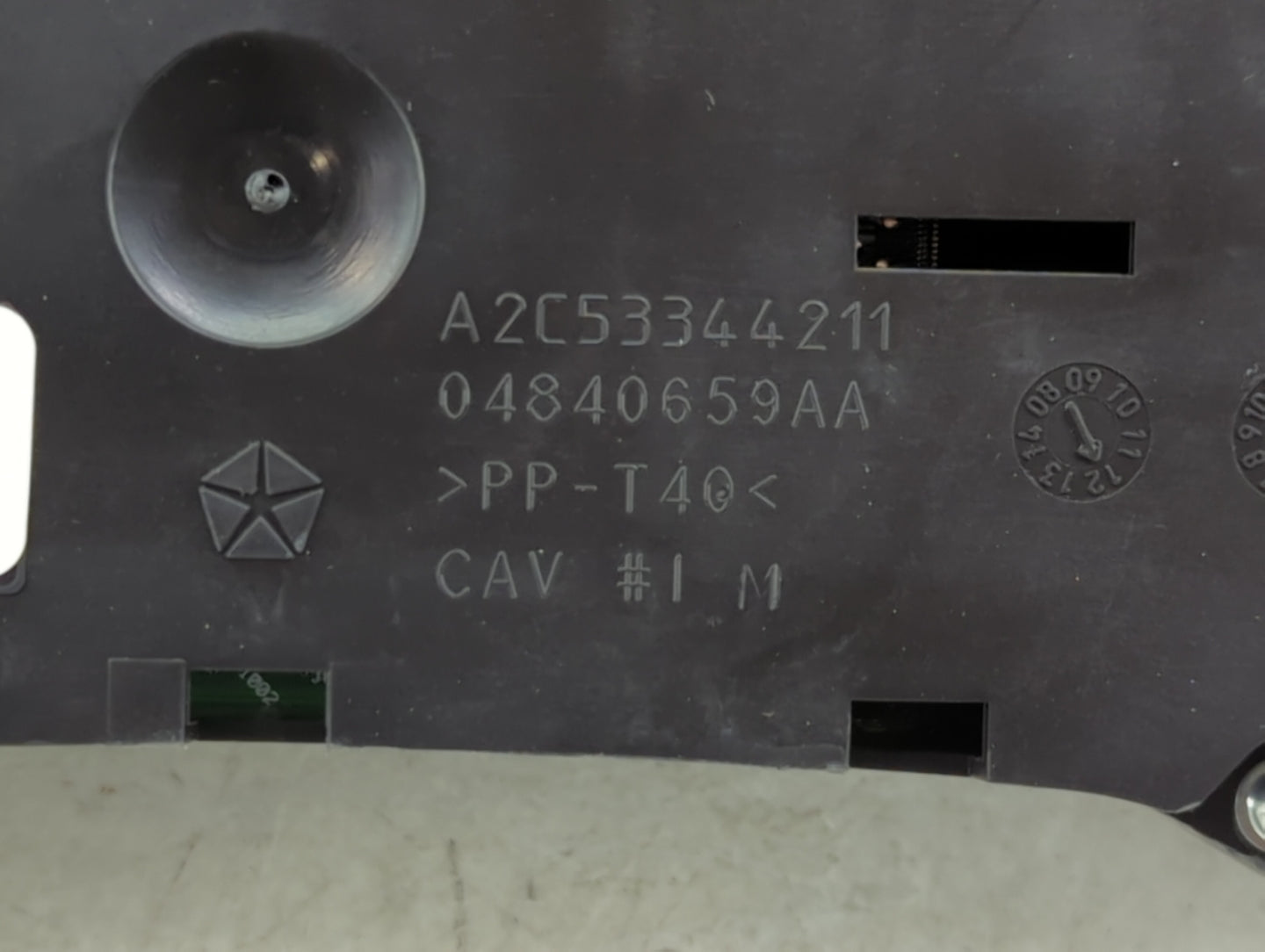 2011-2014 Dodge Avenger Instrument Cluster Speedometer Gauges P/N:A2C53344211 04840659AA Miles: Fits Fits 2011 2012 2013 201
