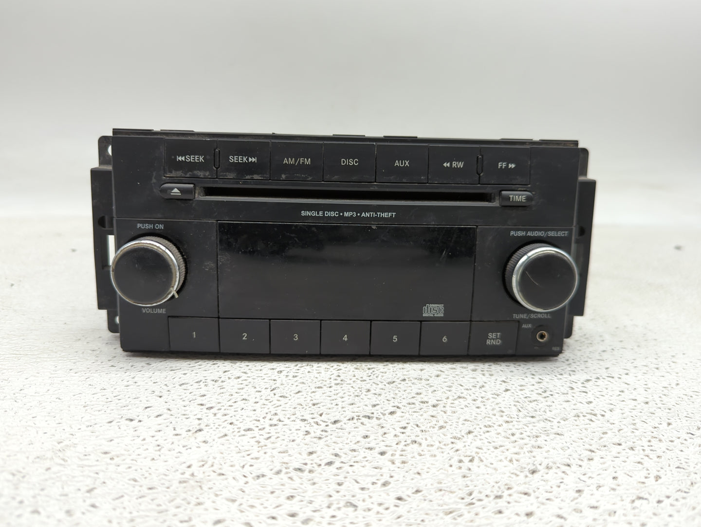 2014 Dodge Avenger Radio AM FM Cd Player Receiver Replacement P/N:P05091195AC 05091195AC Fits OEM Used Auto Parts - Oemuseda
