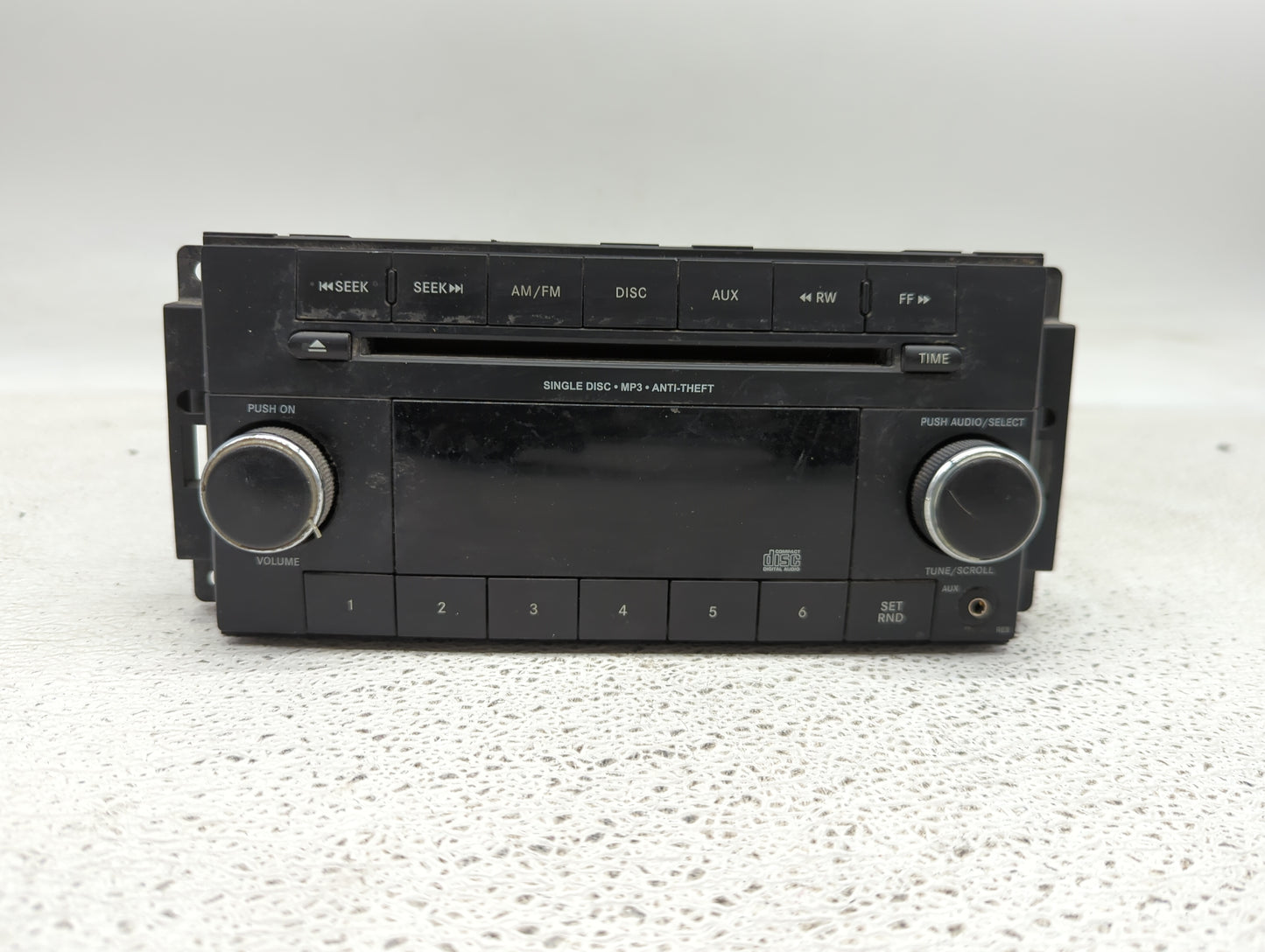 2014 Dodge Avenger Radio AM FM Cd Player Receiver Replacement P/N:P05091195AC 05091195AC Fits OEM Used Auto Parts - Oemuseda
