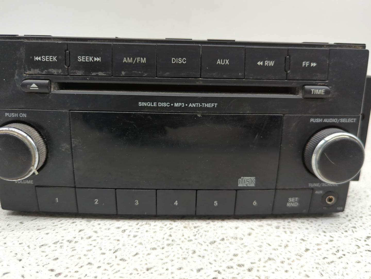 2014 Dodge Avenger Radio AM FM Cd Player Receiver Replacement P/N:P05091195AC 05091195AC Fits OEM Used Auto Parts - Oemuseda
