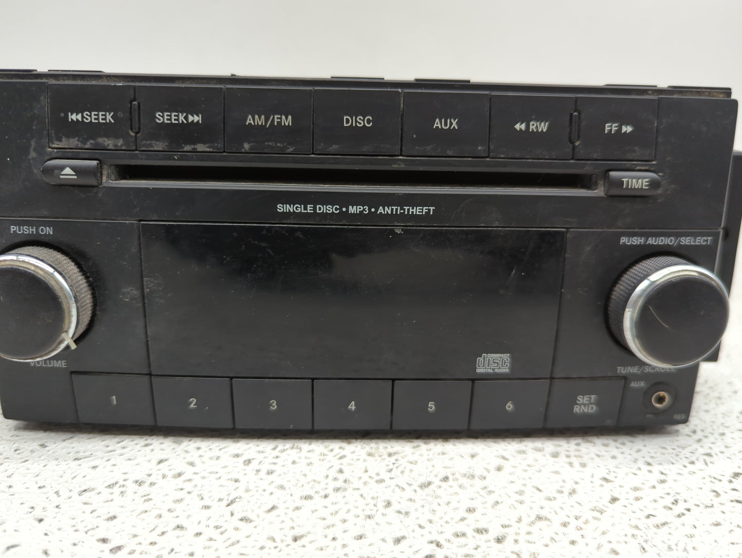 2014 Dodge Avenger Radio AM FM Cd Player Receiver Replacement P/N:P05091195AC 05091195AC Fits OEM Used Auto Parts - Oemuseda