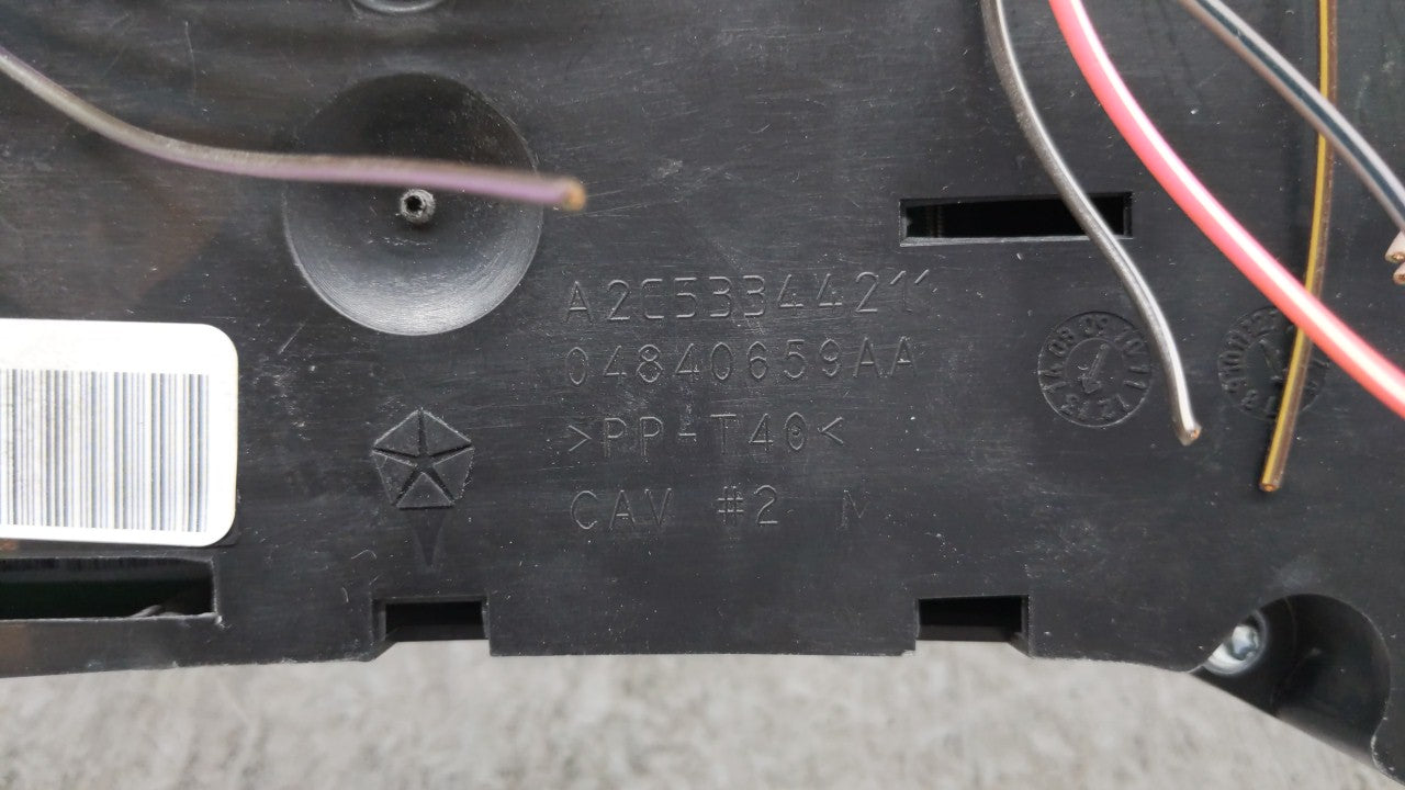 2014 Dodge Avenger Instrument Cluster Speedometer Gauges P/N:04840659AA Fits OEM Used Auto Parts - Oemusedautoparts1.com