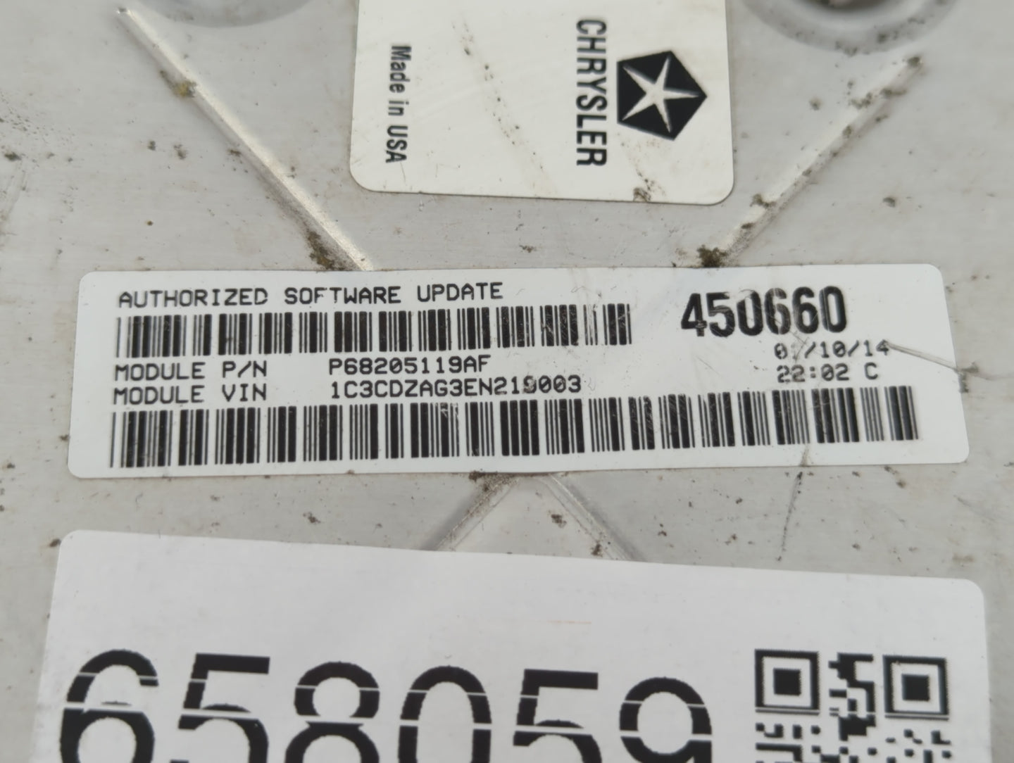 2014 Dodge Avenger PCM Engine Control Computer ECU ECM PCU OEM P/N:P68205119AF Fits OEM Used Auto Parts - Oemusedautoparts1.