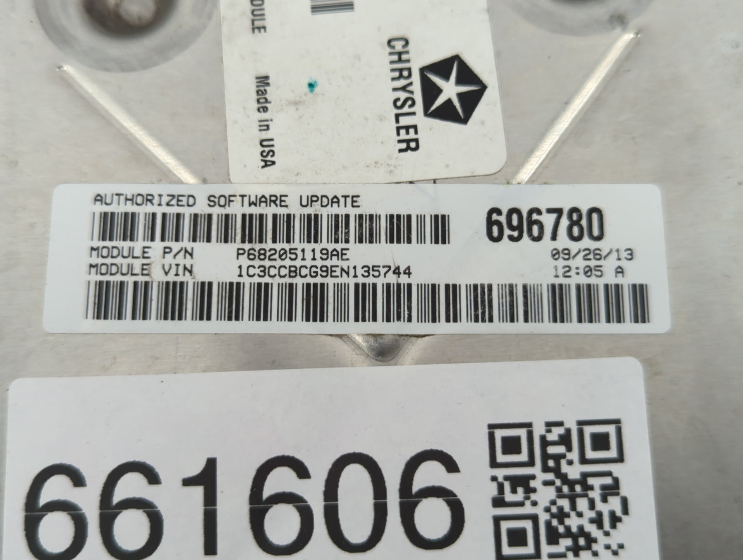 2014 Dodge Avenger PCM Engine Control Computer ECU ECM PCU OEM P/N:P68205119AE Fits OEM Used Auto Parts - Oemusedautoparts1.