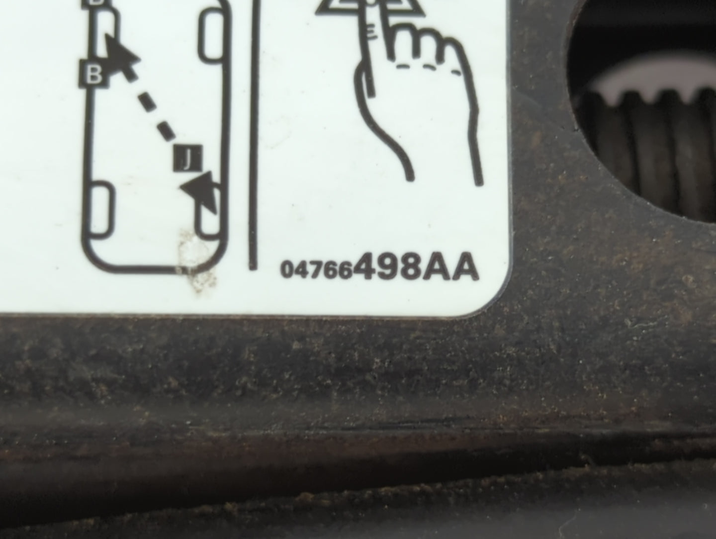 2014 Dodge Avenger Spare Scissor Car Jack - Oemusedautoparts1.com