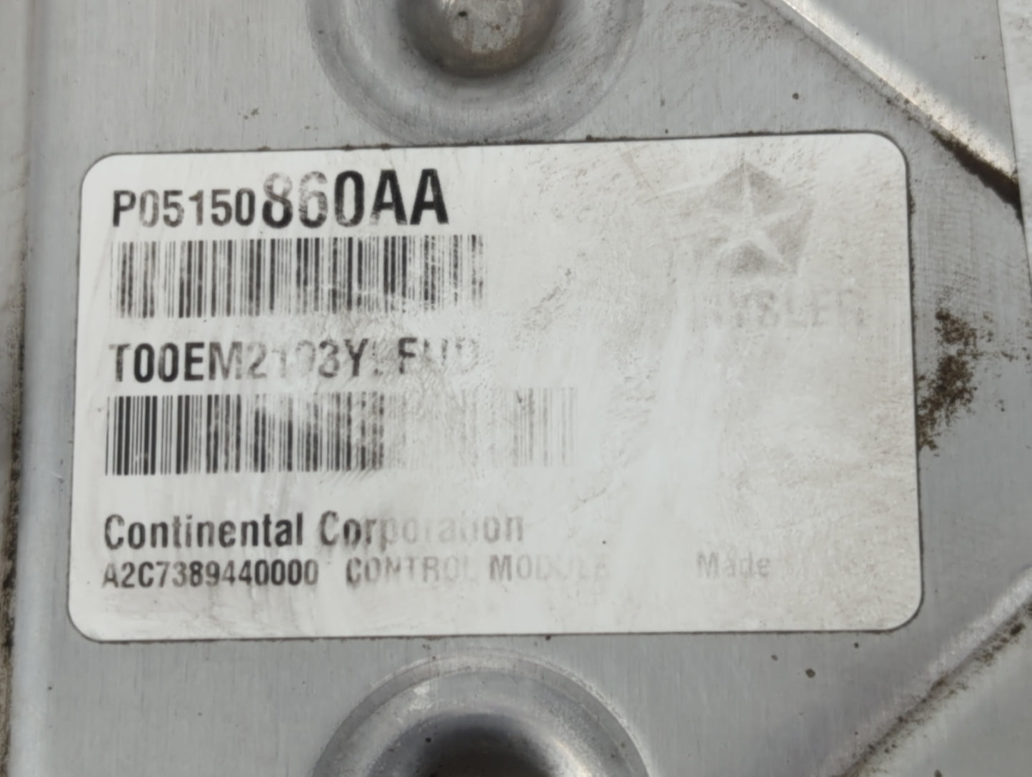 2014 Dodge Avenger PCM Engine Control Computer ECU ECM PCU OEM P/N:P05150860AA Fits OEM Used Auto Parts - Oemusedautoparts1.
