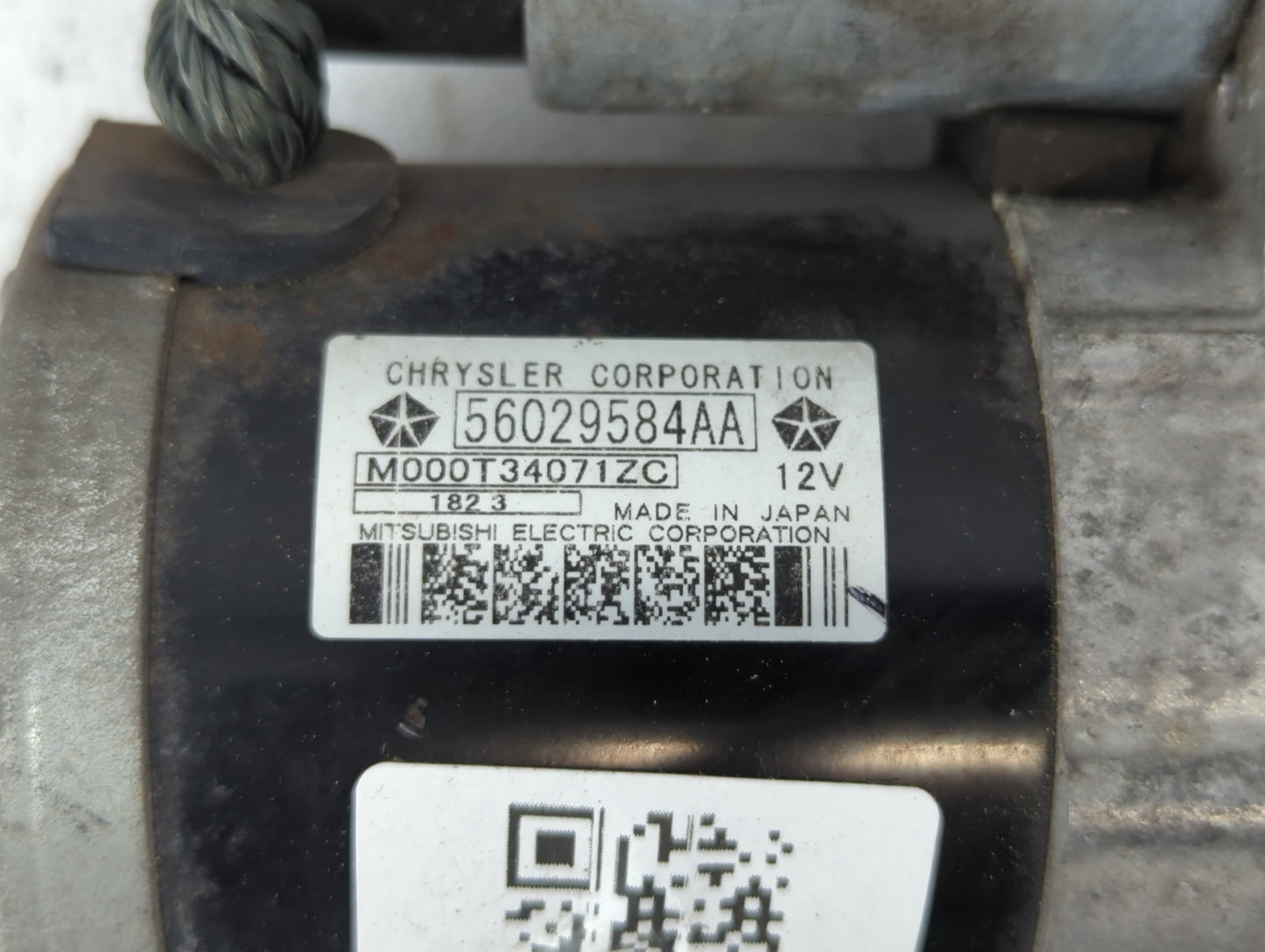 2014 Dodge Avenger Car Starter Motor Solenoid OEM P/N:56029584AA Fits OEM Used Auto Parts - Oemusedautoparts1.com