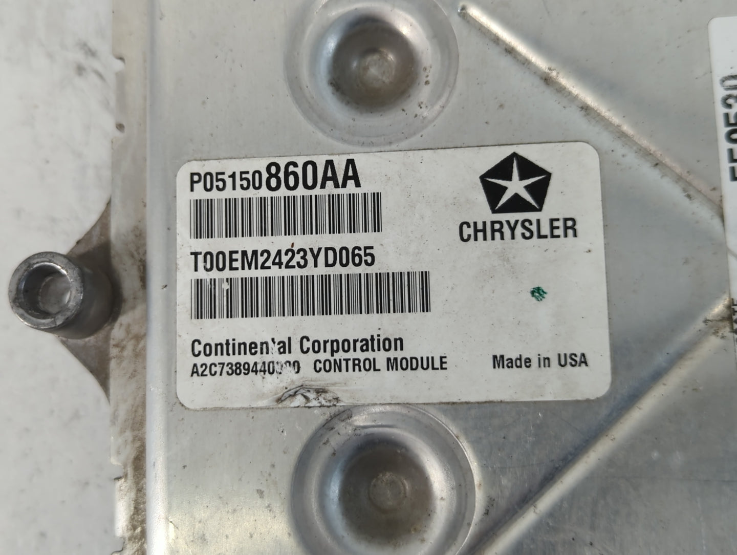 2014 Dodge Avenger PCM Engine Control Computer ECU ECM PCU OEM P/N:P05150860AA Fits OEM Used Auto Parts - Oemusedautoparts1.