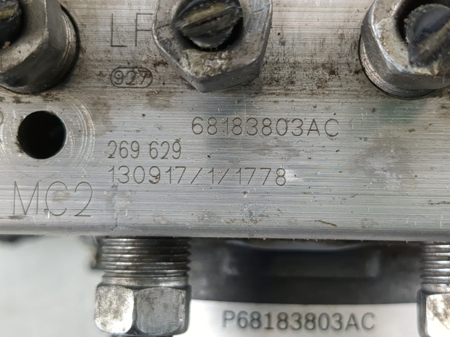 2014 Dodge Caravan ABS Pump Control Module Replacement P/N:68183803AC Fits OEM Used Auto Parts - Oemusedautoparts1.com