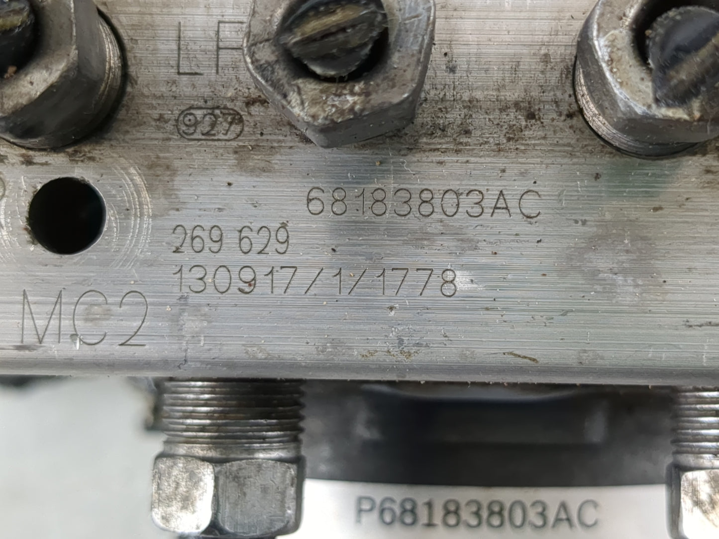 2014 Dodge Caravan ABS Pump Control Module Replacement P/N:68183803AC Fits OEM Used Auto Parts - Oemusedautoparts1.com