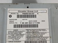 2014 Dodge Caravan Radio AM FM Cd Player Receiver Replacement P/N:P05091331AF Fits Fits 2012 2013 2015 2016 2017 2018 2019 2