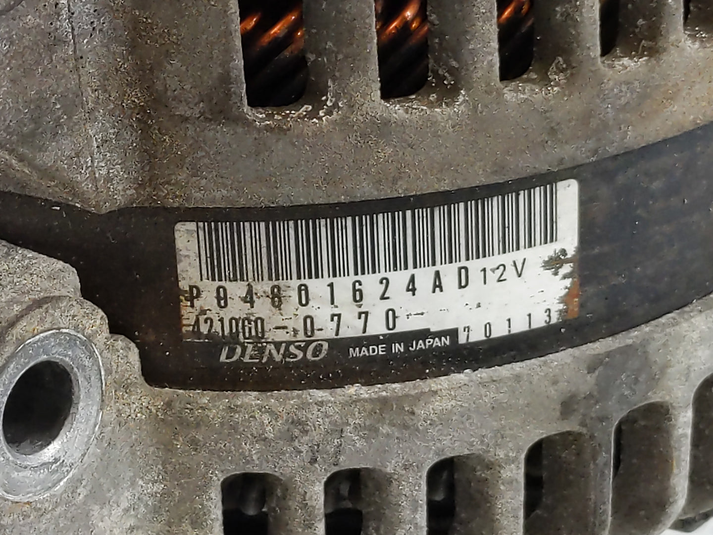 2014 Dodge Caravan Alternator Replacement Generator Charging Assembly Engine OEM P/N:P04801624AD 4201624AE Fits OEM Used Aut