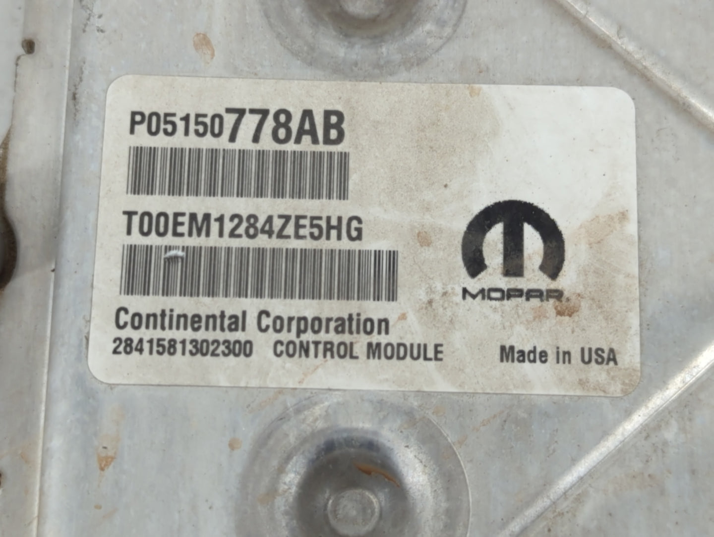 2014 Dodge Caravan PCM Engine Control Computer ECU ECM PCU OEM P/N:P05150778AB Fits OEM Used Auto Parts - Oemusedautoparts1.
