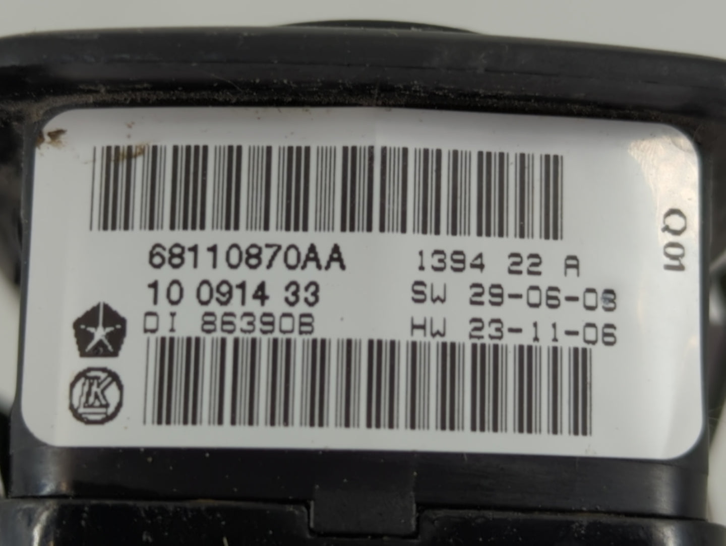 2014 Dodge Caravan Master Power Window Switch Replacement Driver Side Left P/N:68110870AA Fits Fits 2012 2013 2015 2016 OEM 