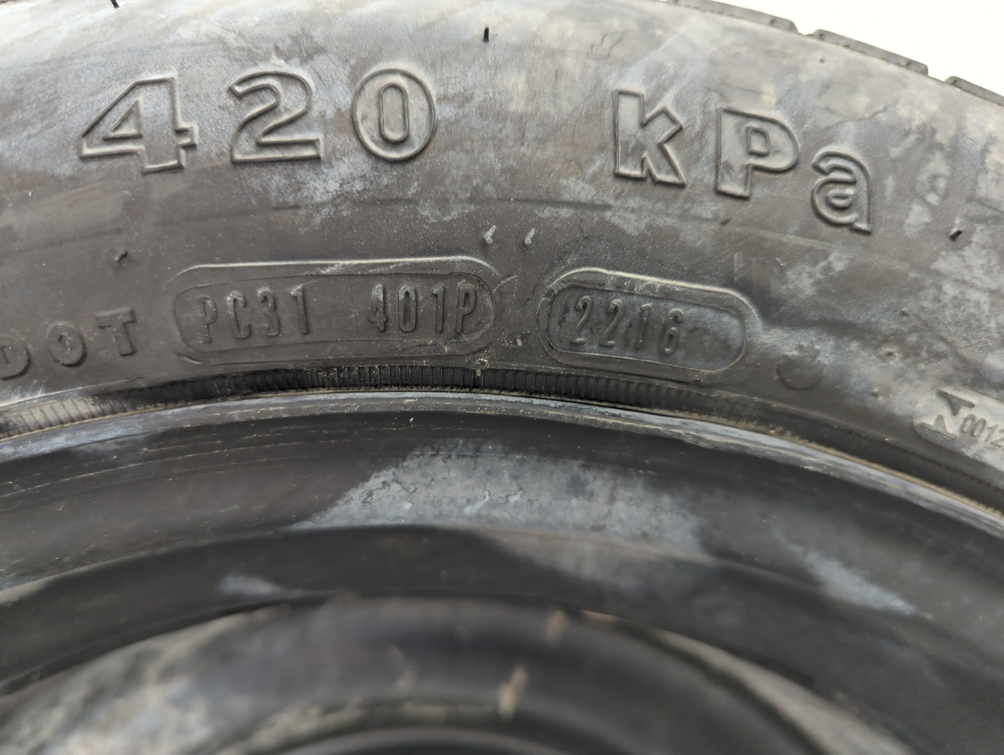 2014 Dodge Caravan Spare Donut Tire Wheel Rim Oem - Oemusedautoparts1.com