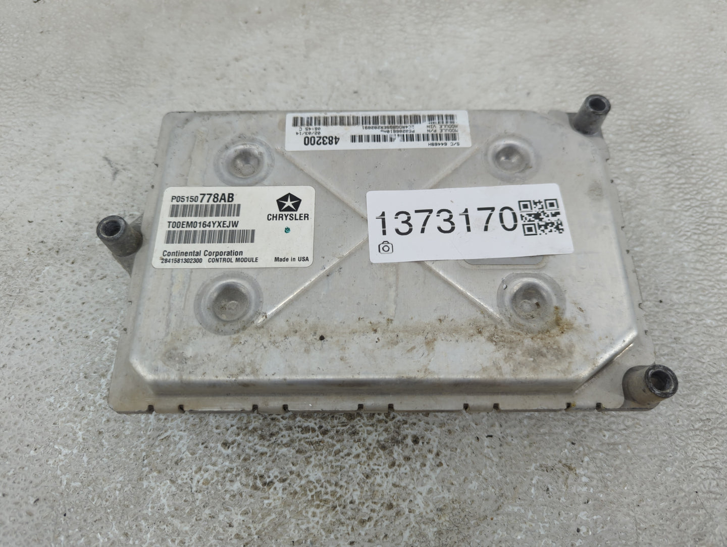 2014 Dodge Caravan PCM Engine Control Computer ECU ECM PCU OEM P/N:P05150778AB Fits OEM Used Auto Parts - Oemusedautoparts1.