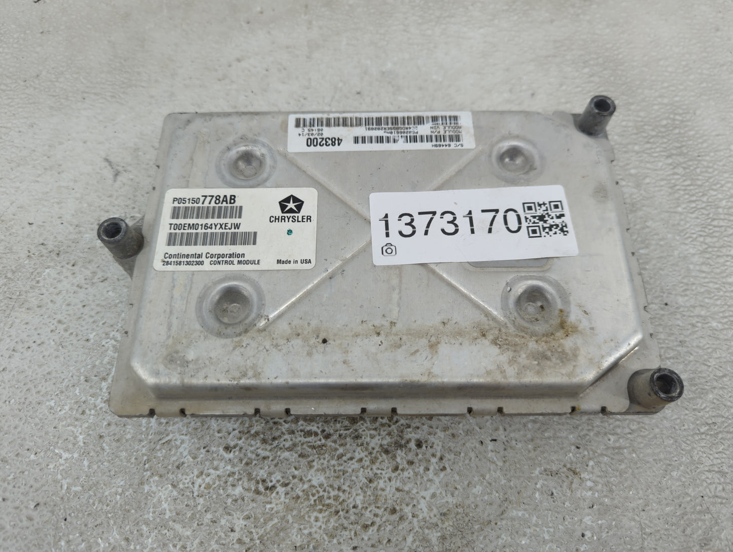 2014 Dodge Caravan PCM Engine Control Computer ECU ECM PCU OEM P/N:P05150778AB Fits OEM Used Auto Parts - Oemusedautoparts1.