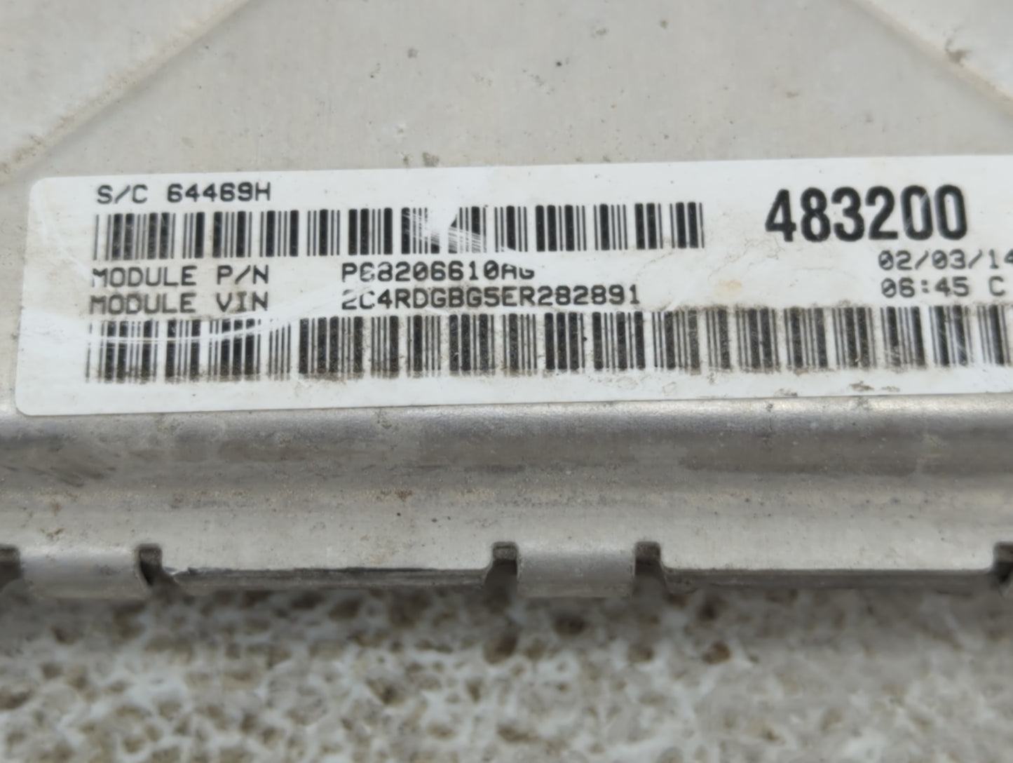 2014 Dodge Caravan PCM Engine Control Computer ECU ECM PCU OEM P/N:P05150778AB Fits OEM Used Auto Parts - Oemusedautoparts1.