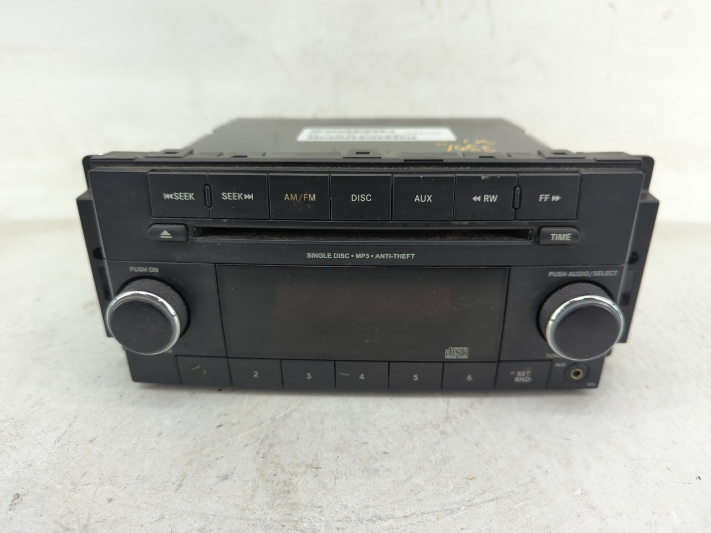 2014 Dodge Caravan Radio AM FM Cd Player Receiver Replacement P/N:0509131AC Fits Fits 2012 2013 2015 2016 2017 2018 2019 202