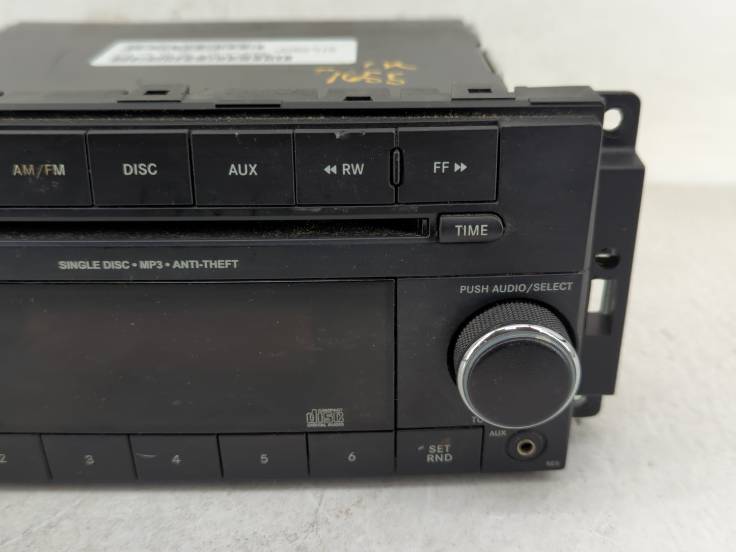 2014 Dodge Caravan Radio AM FM Cd Player Receiver Replacement P/N:0509131AC Fits Fits 2012 2013 2015 2016 2017 2018 2019 202