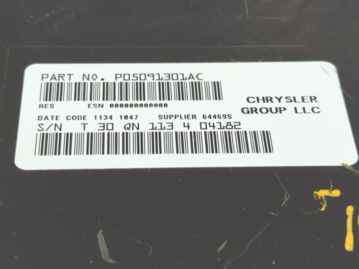 2014 Dodge Caravan Radio AM FM Cd Player Receiver Replacement P/N:0509131AC Fits Fits 2012 2013 2015 2016 2017 2018 2019 202