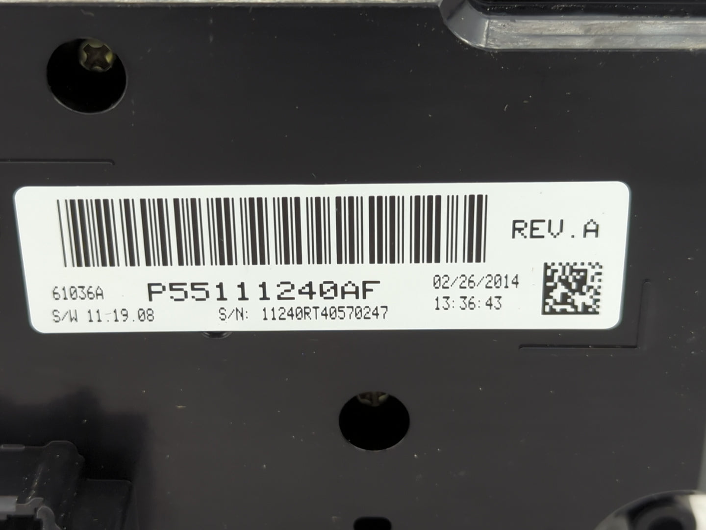 2014 Dodge Caravan Climate Control Module Temperature AC/Heater Replacement P/N:55111240AF Fits OEM Used Auto Parts - Oemuse