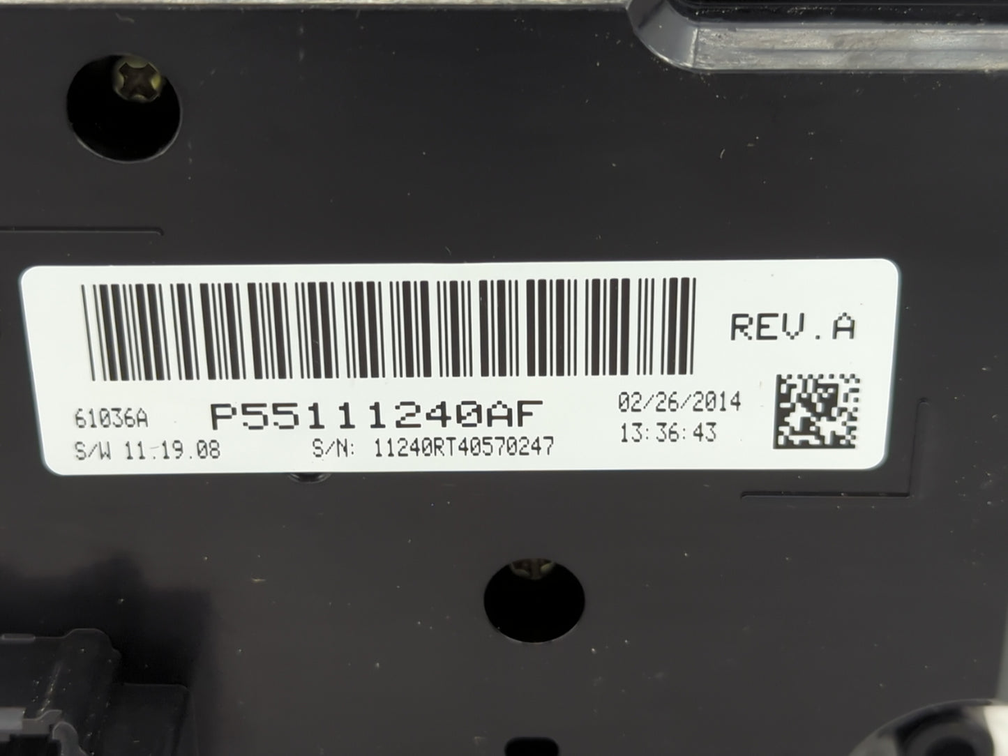 2014 Dodge Caravan Climate Control Module Temperature AC/Heater Replacement P/N:55111240AF Fits OEM Used Auto Parts - Oemuse