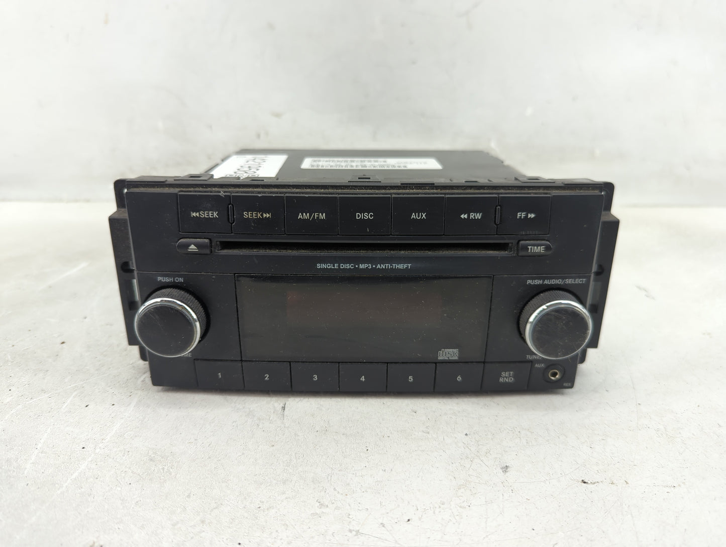 2014 Dodge Caravan Radio AM FM Cd Player Receiver Replacement P/N:P05091301AC Fits Fits 2012 2013 2015 2016 2017 2018 2019 2