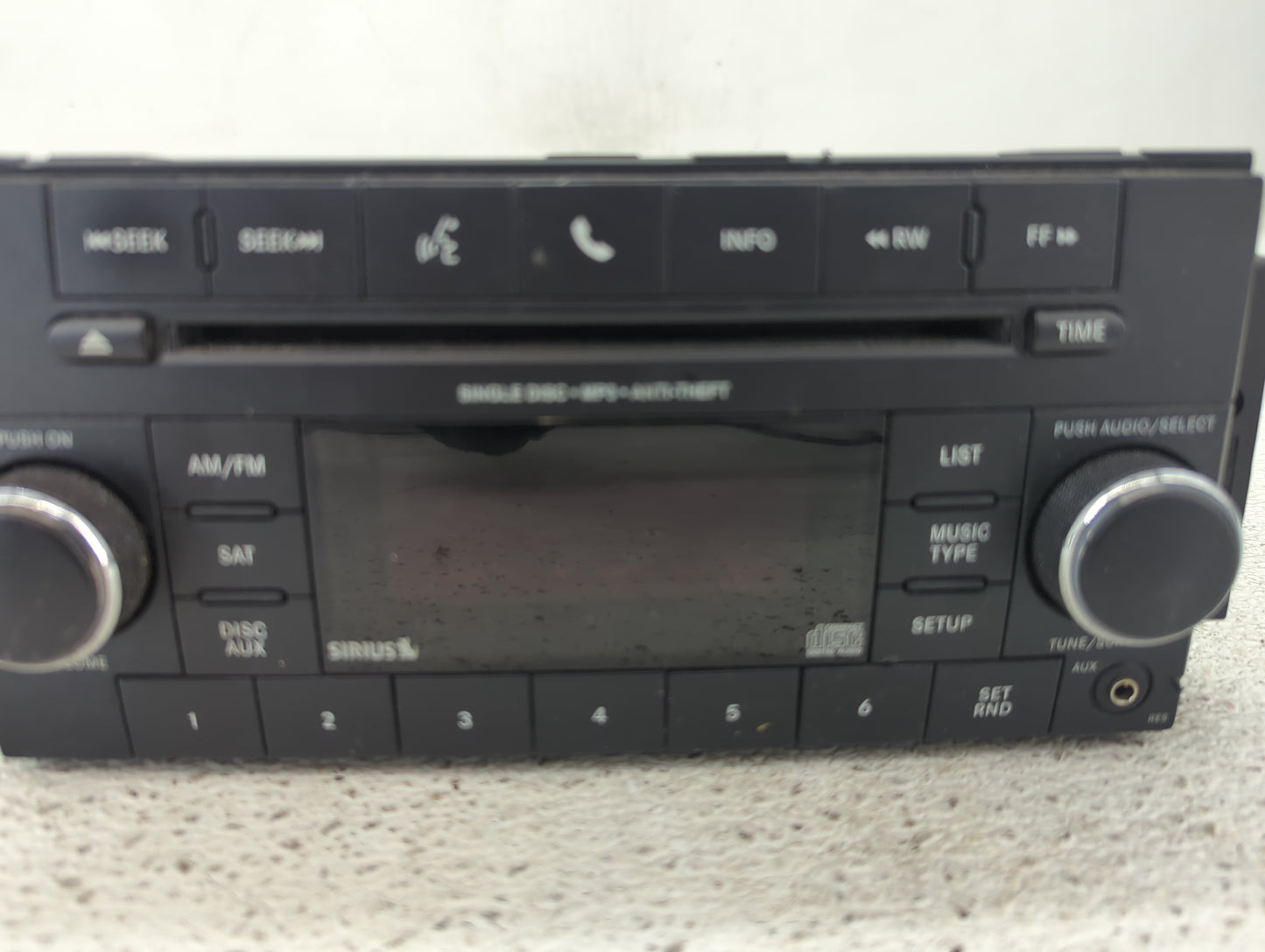 2014 Dodge Caravan Radio AM FM Cd Player Receiver Replacement P/N:P05091258AC Fits Fits 2012 2013 2015 2016 2017 2018 2019 2