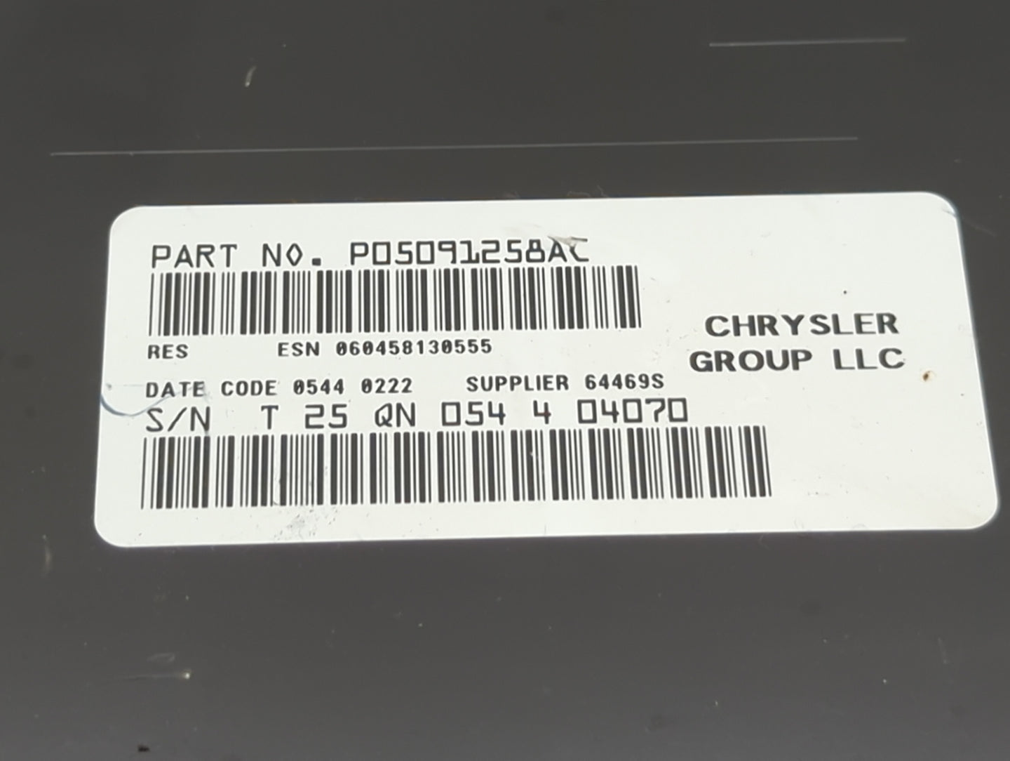 2014 Dodge Caravan Radio AM FM Cd Player Receiver Replacement P/N:P05091258AC Fits Fits 2012 2013 2015 2016 2017 2018 2019 2