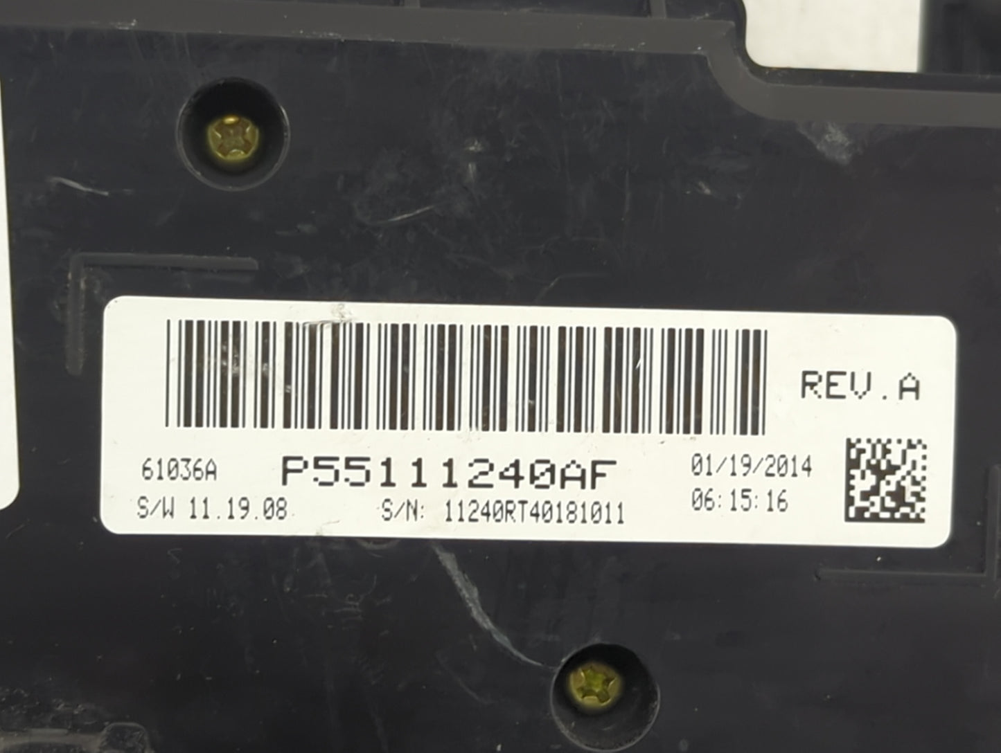 2014 Dodge Caravan Climate Control Module Temperature AC/Heater Replacement P/N:P55111240AF Fits OEM Used Auto Parts - Oemus