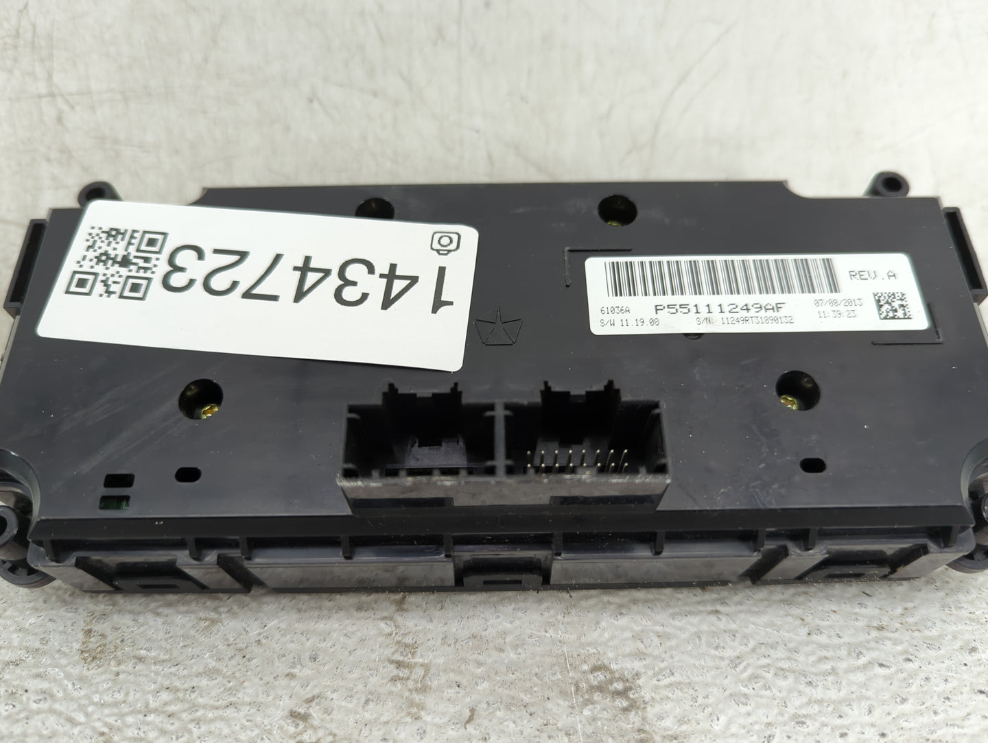 2014 Dodge Caravan Climate Control Module Temperature AC/Heater Replacement P/N:P55111249AF Fits OEM Used Auto Parts - Oemus