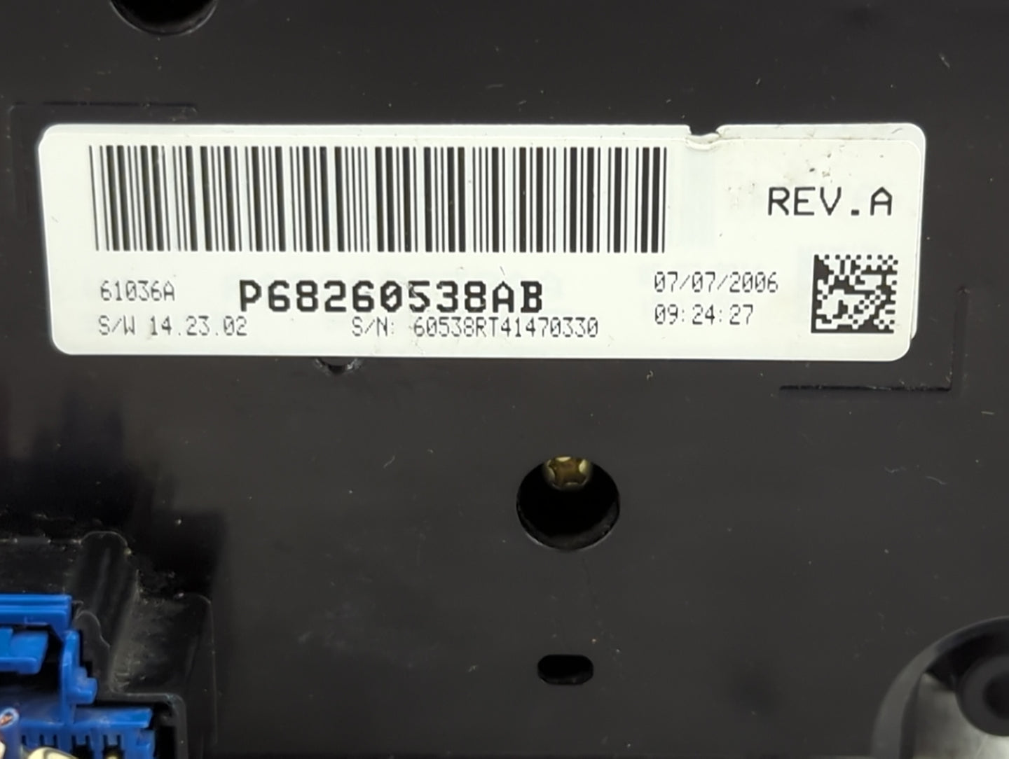 2014 Dodge Caravan Climate Control Module Temperature AC/Heater Replacement P/N:P68260538AB Fits OEM Used Auto Parts - Oemus