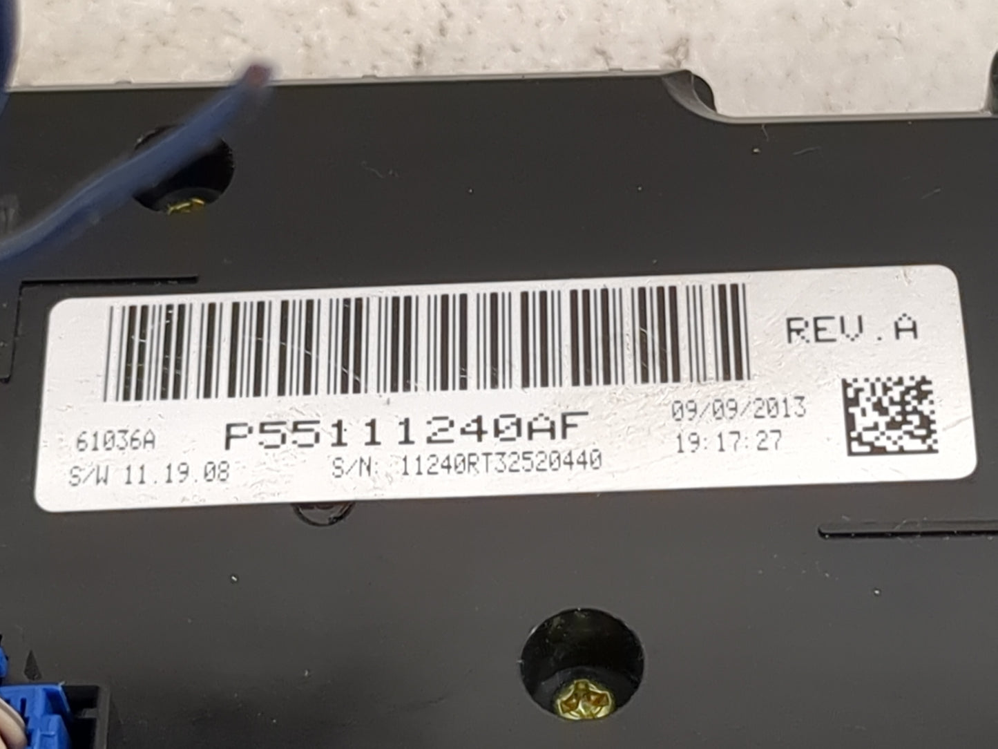2014 Dodge Caravan Climate Control Module Temperature AC/Heater Replacement P/N:P55111240AF Fits OEM Used Auto Parts - Oemus