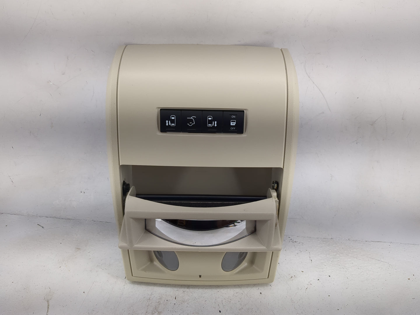 2014 Dodge Caravan Overhead Roof Console Tan - Oemusedautoparts1.com