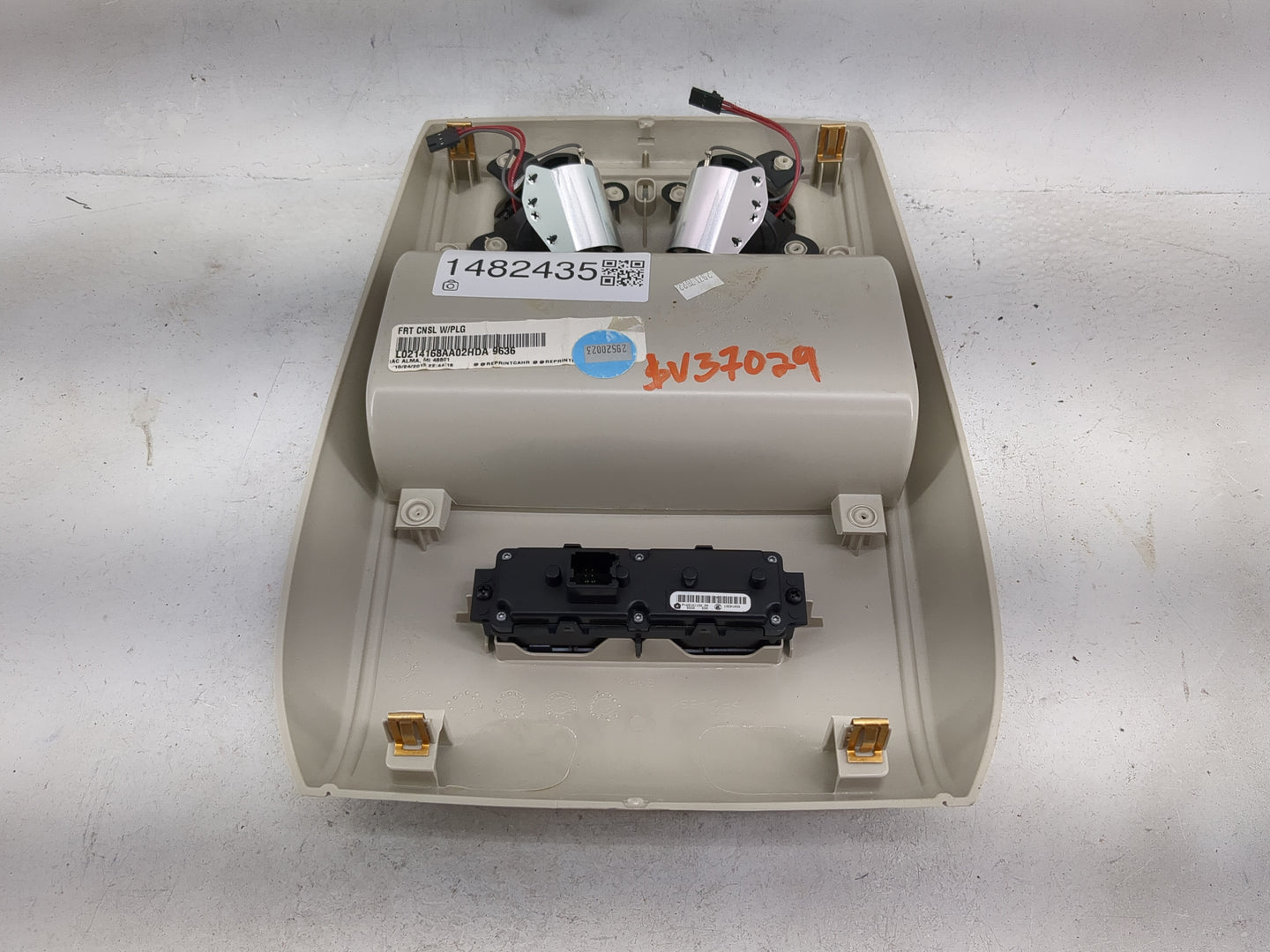 2014 Dodge Caravan Overhead Roof Console Tan - Oemusedautoparts1.com