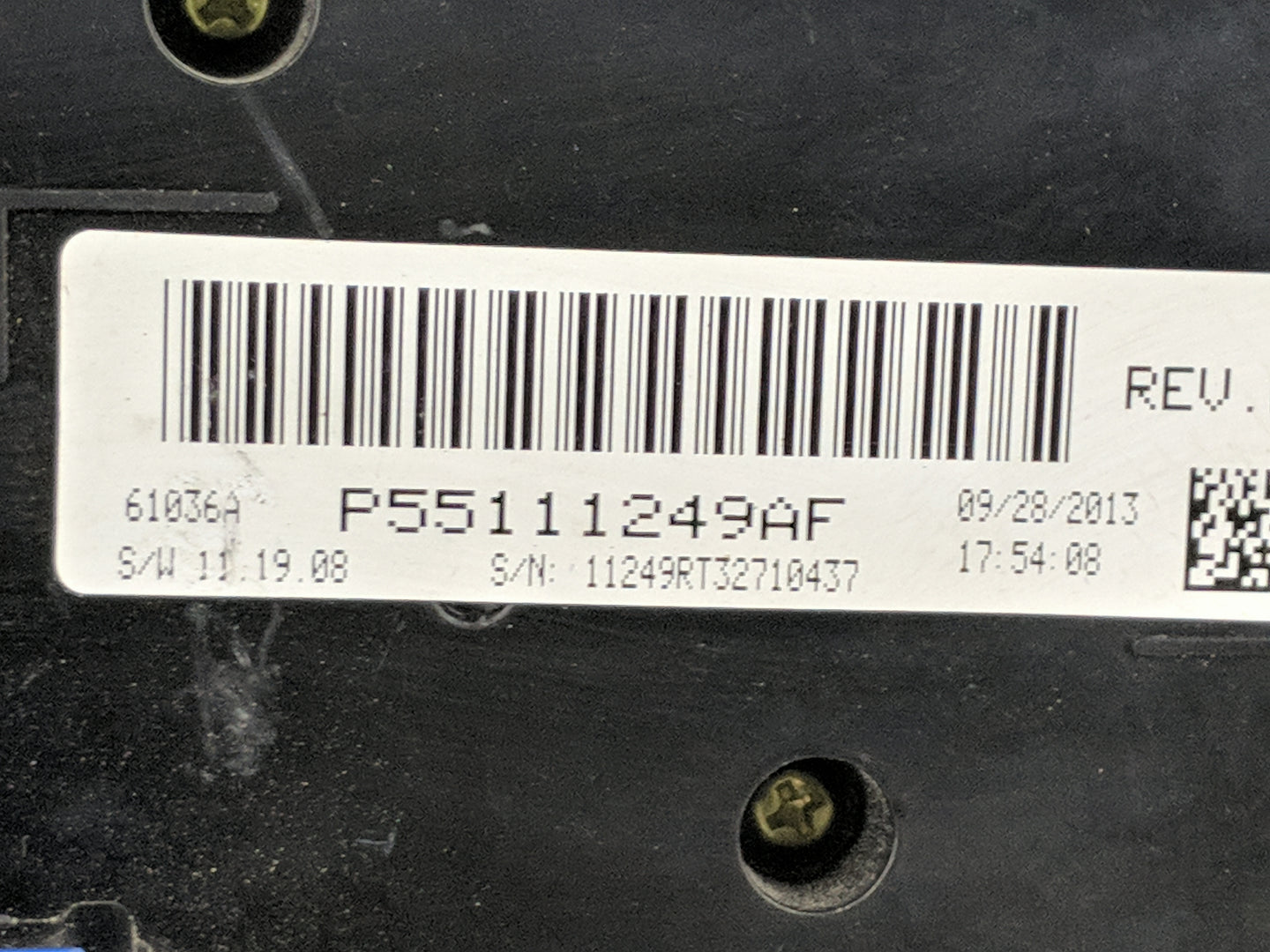 2014 Dodge Caravan Climate Control Module Temperature AC/Heater Replacement P/N:P55111249AF Fits OEM Used Auto Parts - Oemus