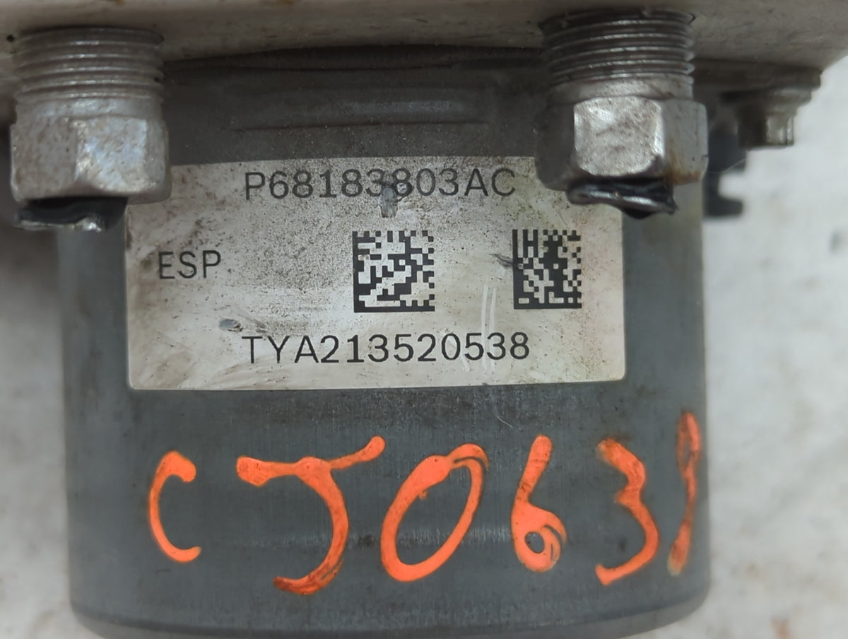 2014 Dodge Caravan Anti-Lock Brake ABS Pump Module Actuator OEM P/N:P68183803AC Fits OEM Used Auto Parts - Oemusedautoparts1