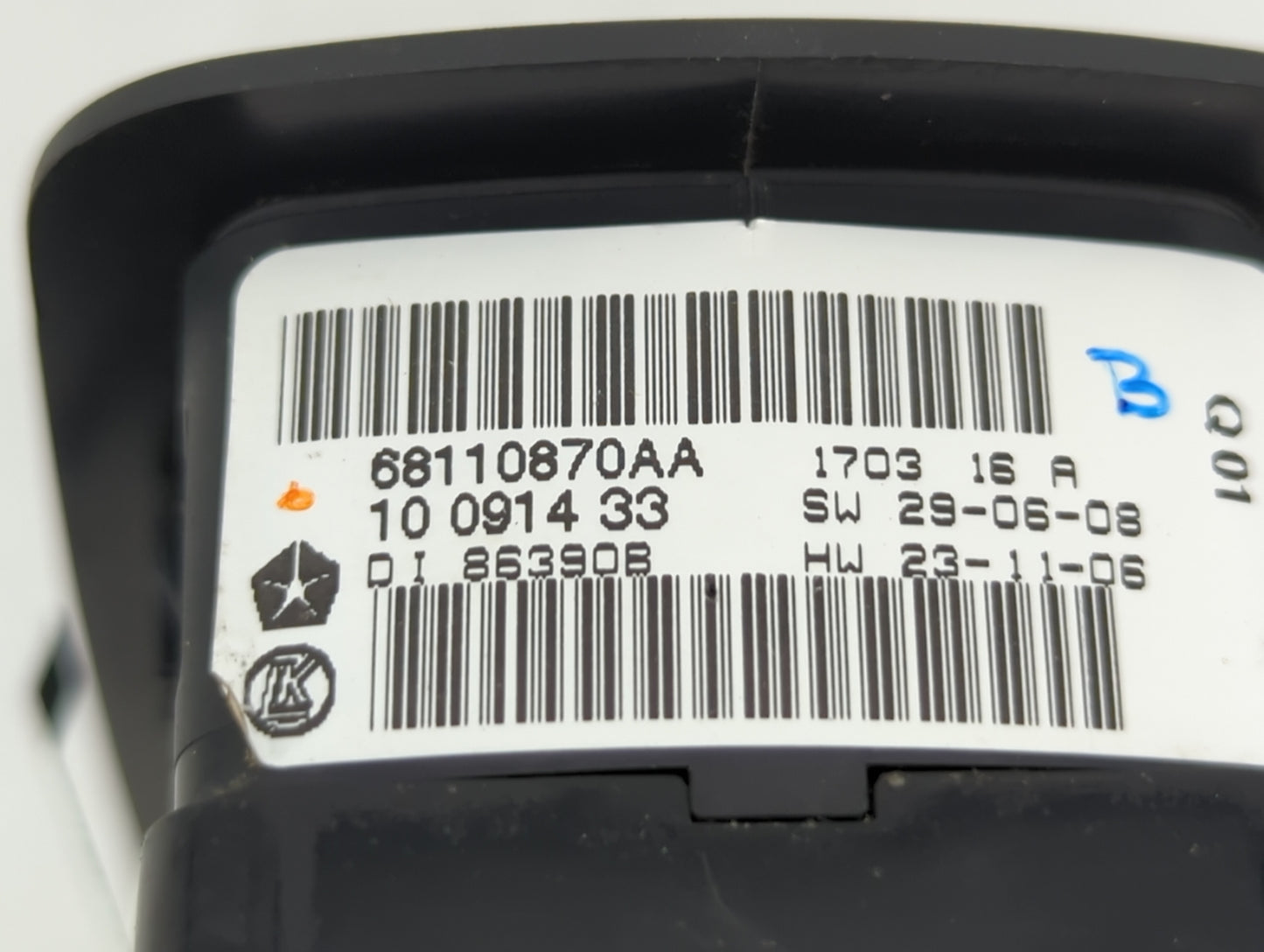 2014 Dodge Caravan Master Power Window Switch Replacement Driver Side Left P/N:68110870AA 68110870AB Fits Fits 2012 2013 201