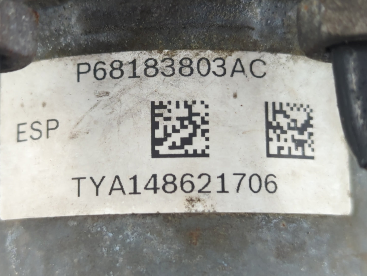 2014 Dodge Caravan ABS Pump Control Module Replacement P/N:P68183803AC Fits OEM Used Auto Parts - Oemusedautoparts1.com