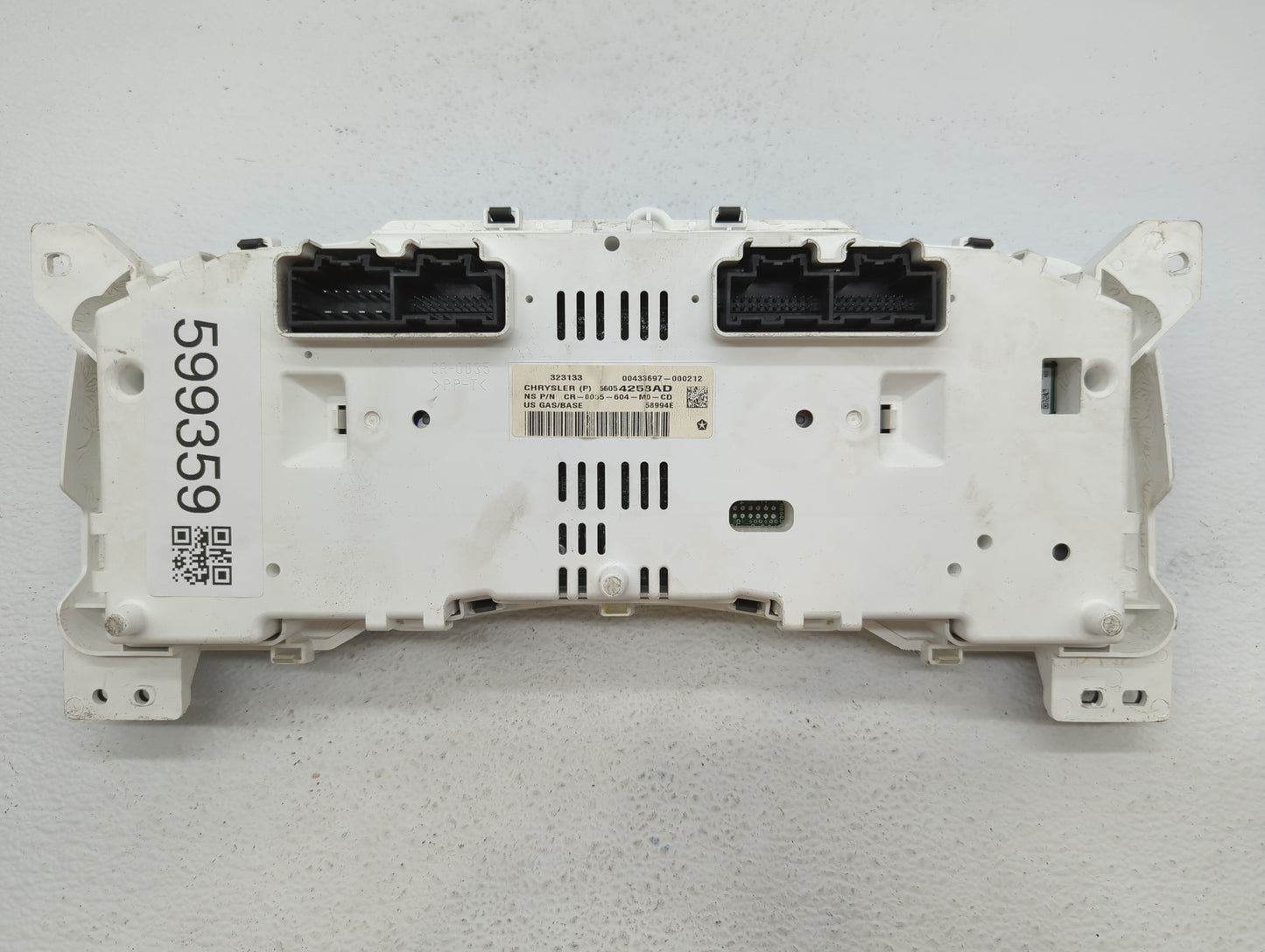 2014 Dodge Caravan Instrument Cluster Speedometer Gauges P/N:56054258AD Fits OEM Used Auto Parts - Oemusedautoparts1.com