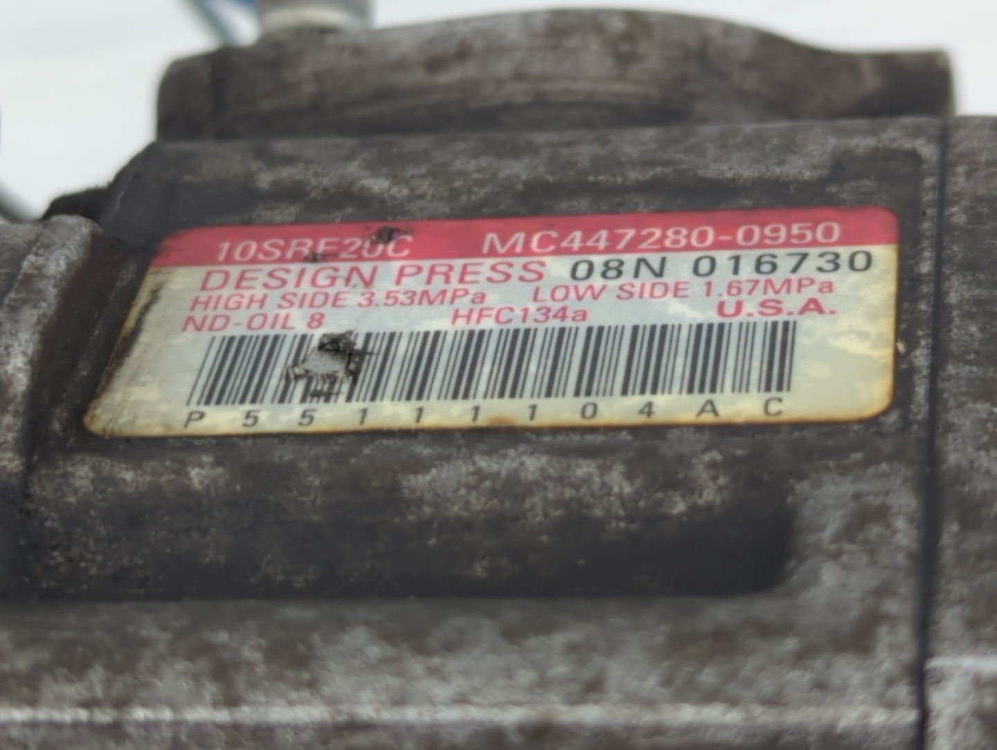 Dodge Caravan Air Conditioning A/c Ac Compressor Oem - Oemusedautoparts1.com