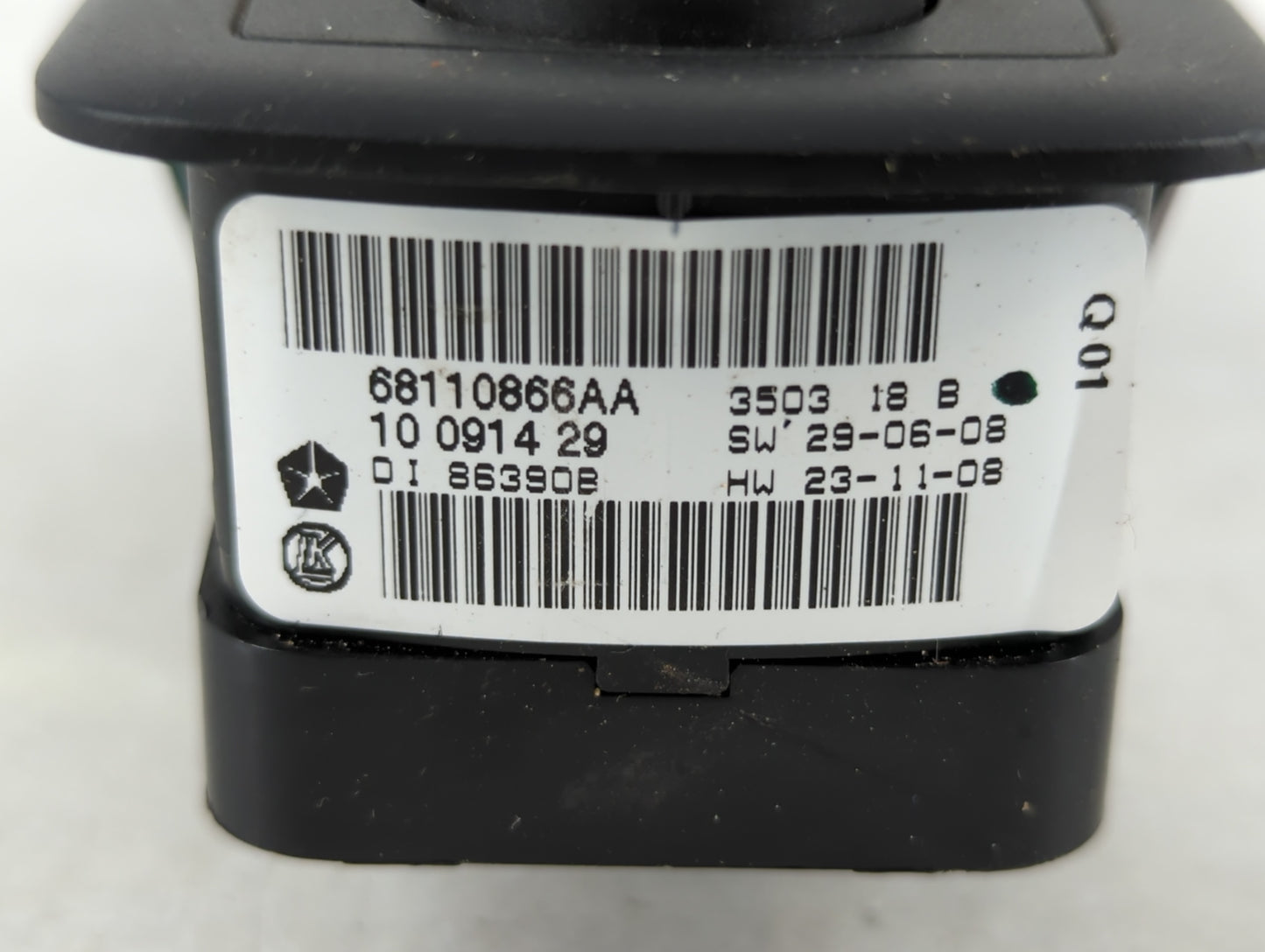 2014 Dodge Caravan Master Power Window Switch Replacement Driver Side Left P/N:68110866AA Fits Fits 2012 2013 2015 2016 OEM 