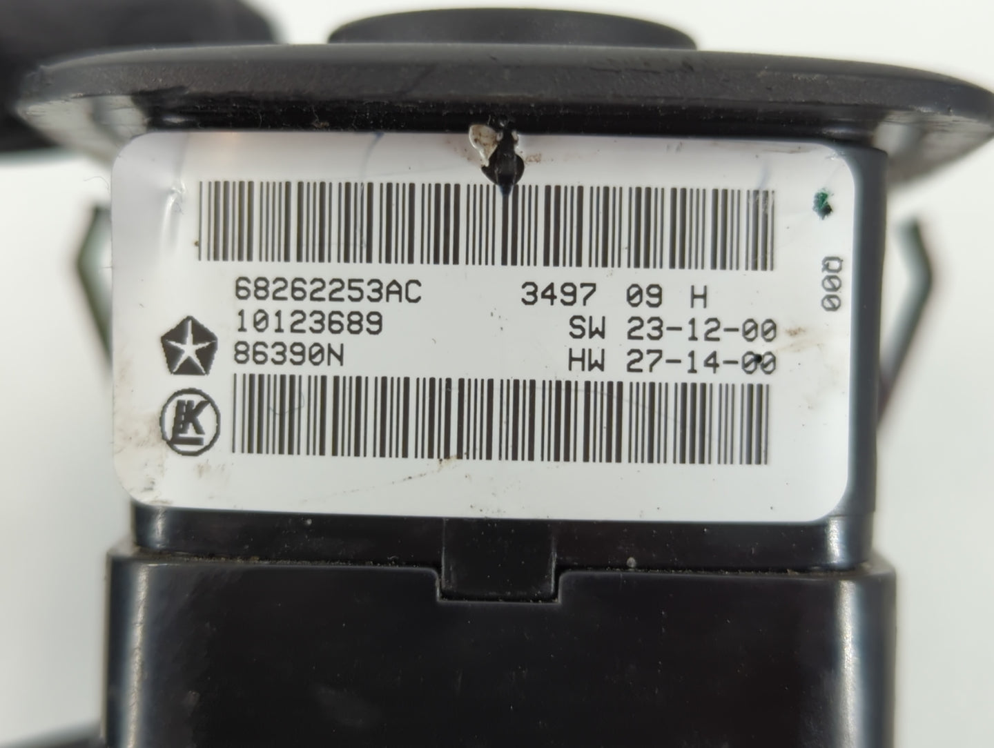 2014 Dodge Caravan Master Power Window Switch Replacement Driver Side Left P/N:68262253AC Fits Fits 2012 2013 2015 2016 OEM 