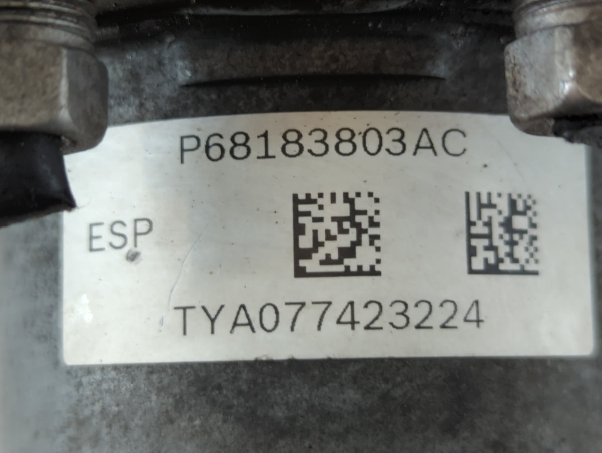2014 Dodge Caravan Anti-Lock Brake ABS Pump Module Actuator OEM P/N:P68183803AC Fits OEM Used Auto Parts - Oemusedautoparts1