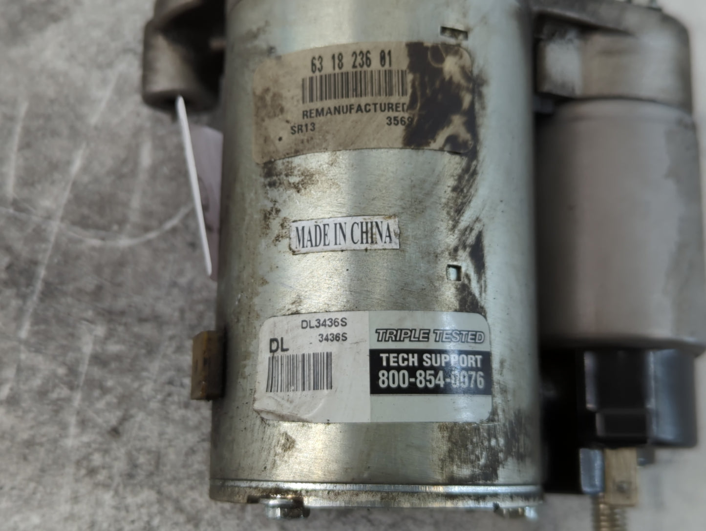 2014 Dodge Caravan Car Starter Motor Solenoid OEM P/N:63 18 236 01 800-854-0976 Fits OEM Used Auto Parts - Oemusedautoparts1