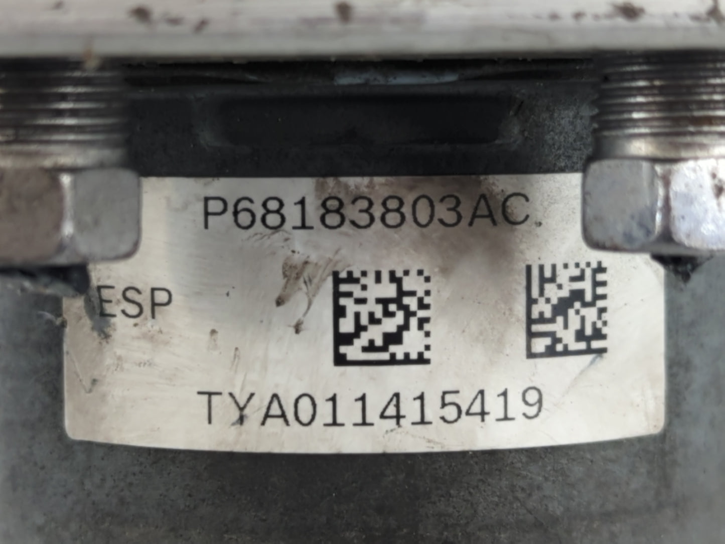 2014 Dodge Caravan ABS Pump Control Module Replacement P/N:P68183803AC Fits OEM Used Auto Parts - Oemusedautoparts1.com